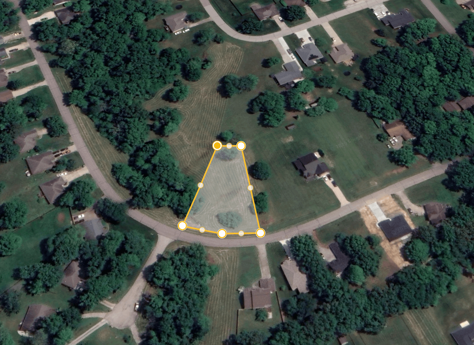 Flat Large Vacant Lot in Santa Claus Indiana