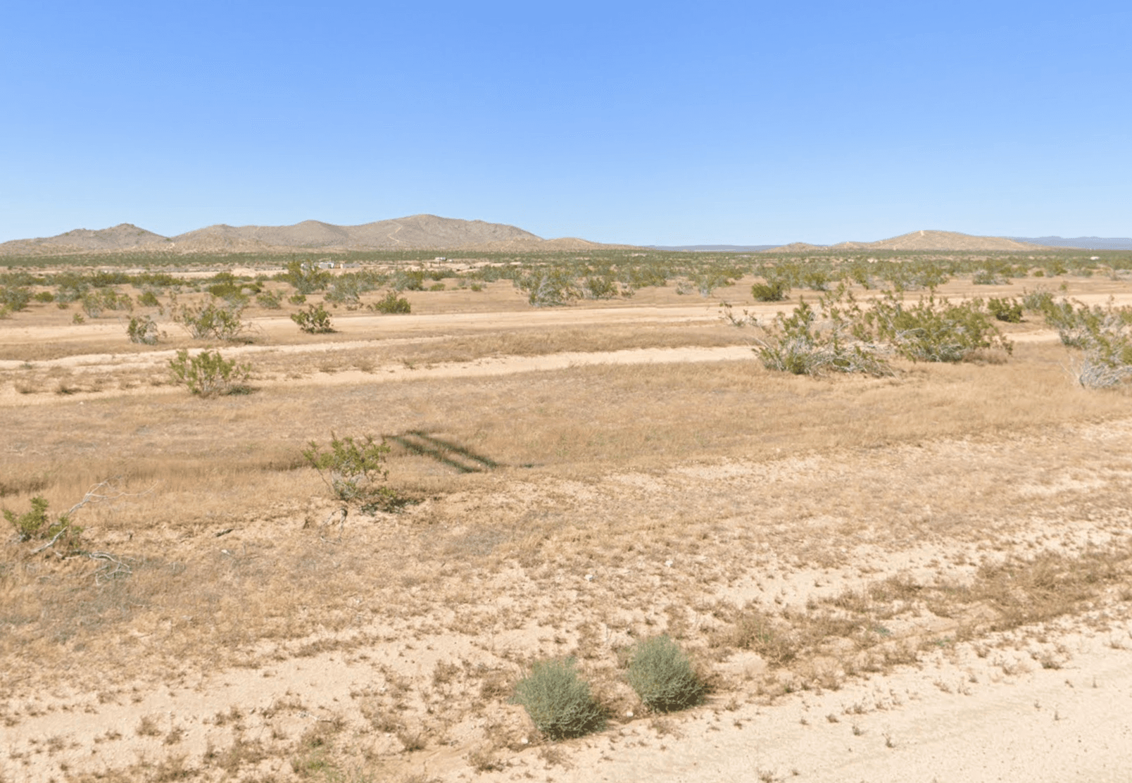 Flat Land in California City, close to Paved Road