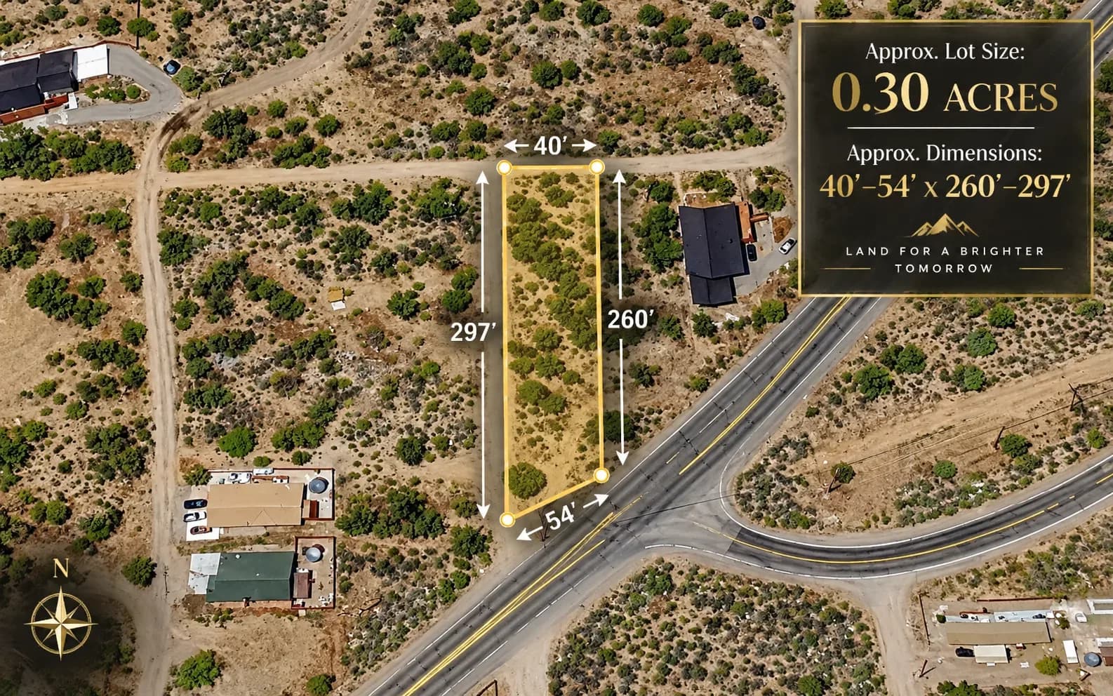 Flat Corner Lot, Big Bear, on Paved Road — photo 1